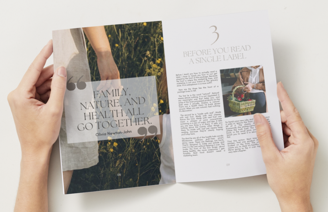 Back To The Basics E-Book: A Return To Real Food